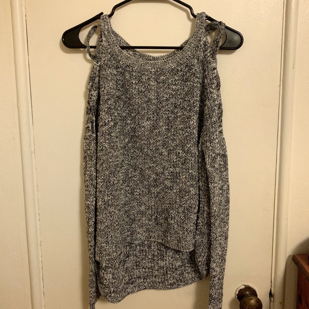Express Sweater with Exposed Shoulders